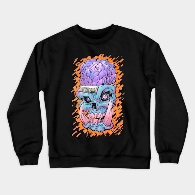 Bones and Brains Crewneck Sweatshirt by Millageart